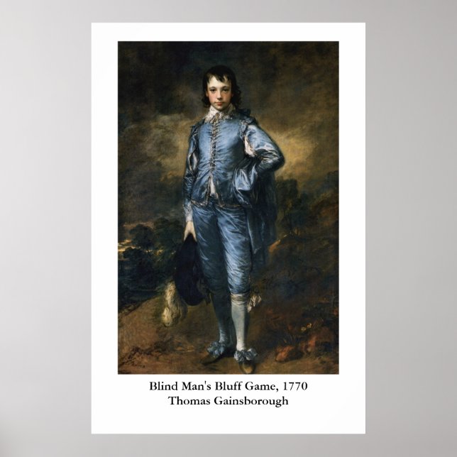 Poster Le garçon bleu de Thomas Gainsborough (Devant)
