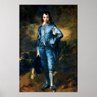 Poster Le garçon bleu par Thomas Gainsborough