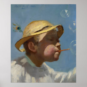 Poster Le garçon de la bulle par Paul Peel