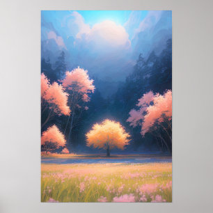 Poster Le Gardien Orange de la Forêt