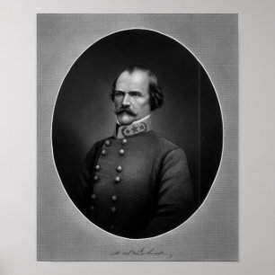Poster Le général Albert Sidney Johnston
