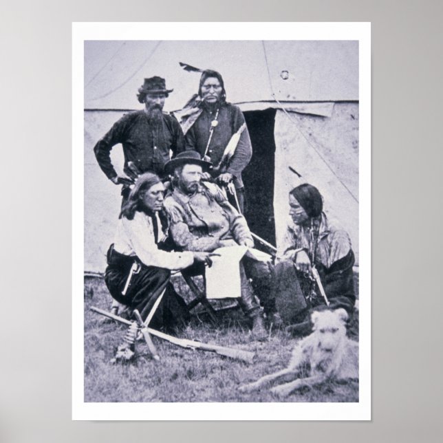 Poster Le général George A. Custer (1839-1876) avec son I (Devant)