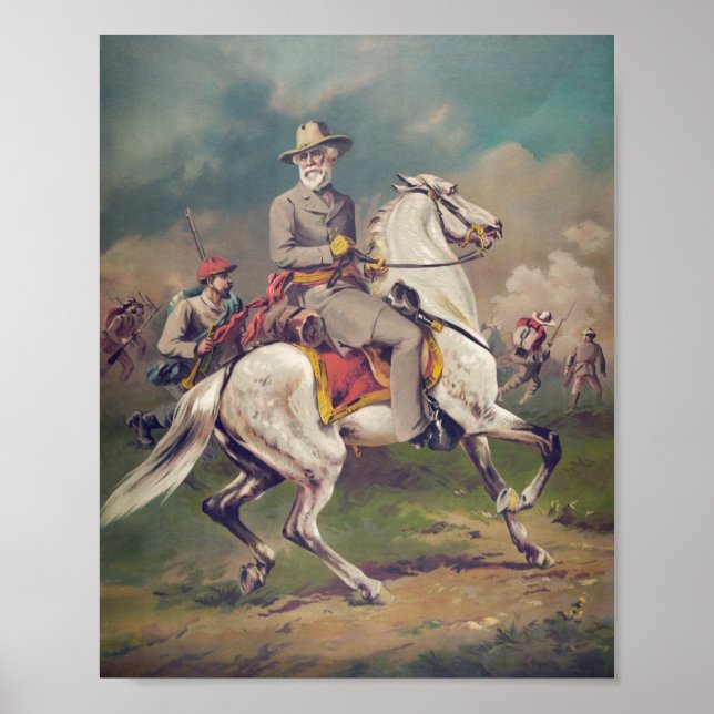 Poster Le général Robert E. Lee à cheval (Devant)
