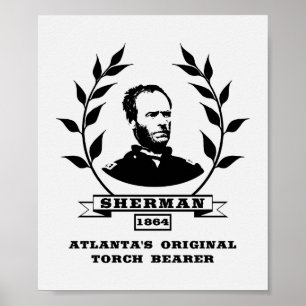 Poster Le Général Sherman - porteur original de la torche