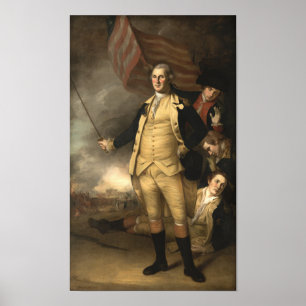 Poster Le général Washington à la bataille de Princeton
