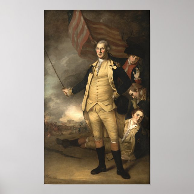 Poster Le général Washington à la bataille de Princeton (Devant)
