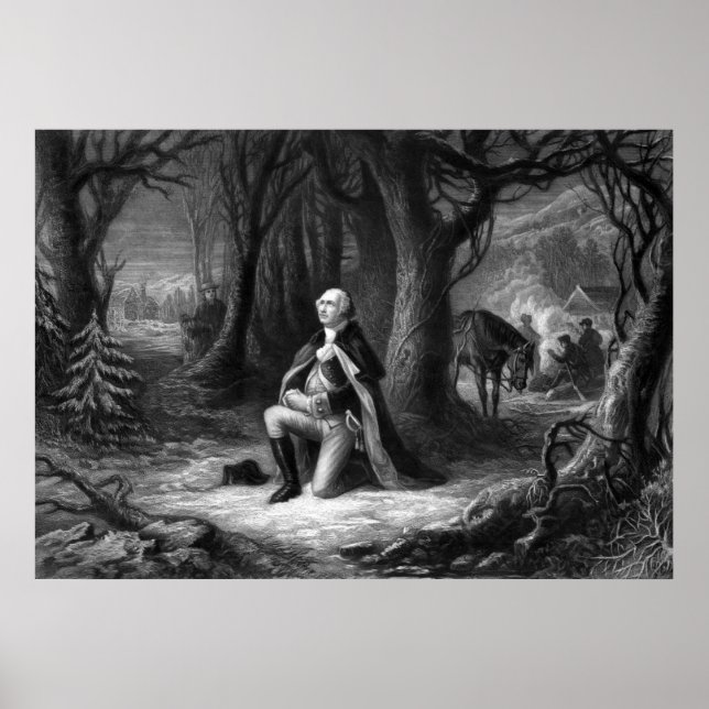 Poster Le Général Washington Prête À Valley Forge (Devant)