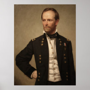 Poster Le Général William Sherman Painting