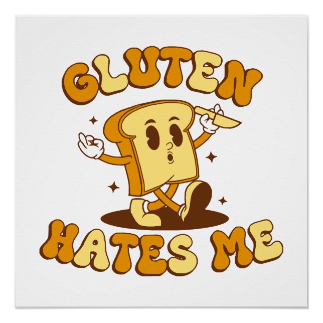 Poster Le gluten me déteste (Devant)