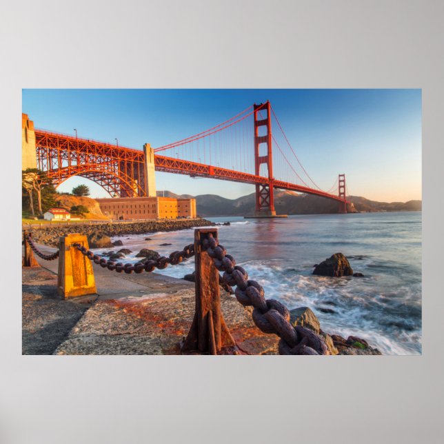 Poster Le Golden Gate Bridge De Fort Point (Devant)