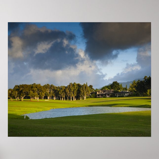 Poster Le golf de Makai à Princeville (Devant)