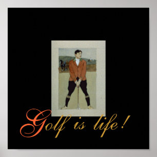Poster Le golf est... Imprimer