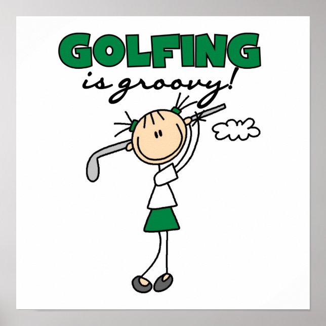 Poster Le golf est Super (Devant)