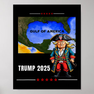 Poster Le Golfe d'Amérique Trump Prend Le Golfe Ck Drôle