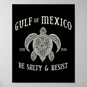 Poster Le Golfe Du Mexique Soit Salé Et Résiste 1