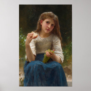 Poster Le Gouter par William-Adolphe Bouguereau