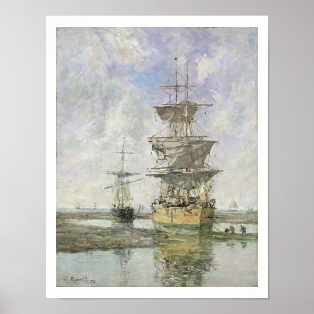 Poster Le Grand Bateau, 1879 (huile sur toile) (Devant)