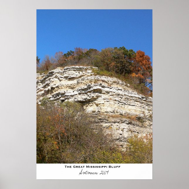 POSTER LE GRAND BLUFF DE LA RIVIÈRE MISSISSIPPI (Devant)