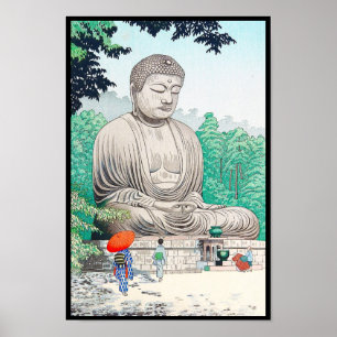 Poster Le Grand Bouddha à Kamakura FUJISHIMA TAKEJI