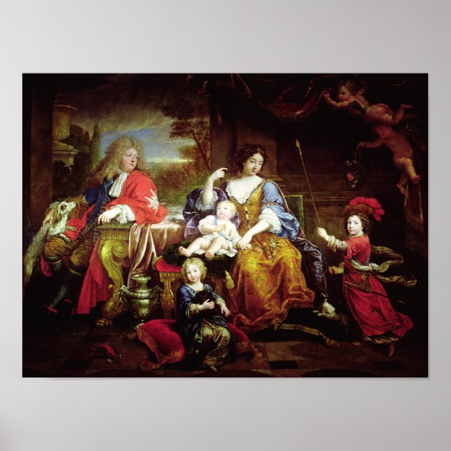 Poster Le Grand Dauphin avec sa femme (Devant)