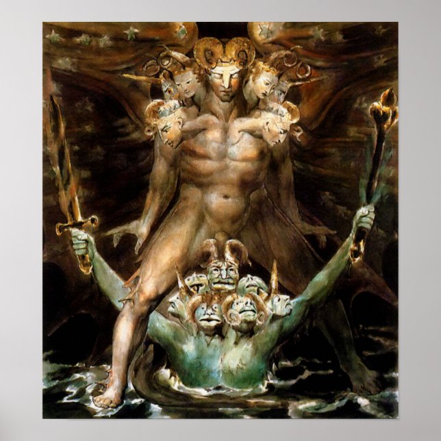 Poster Le grand dragon rouge et la bête de la mer (Devant)