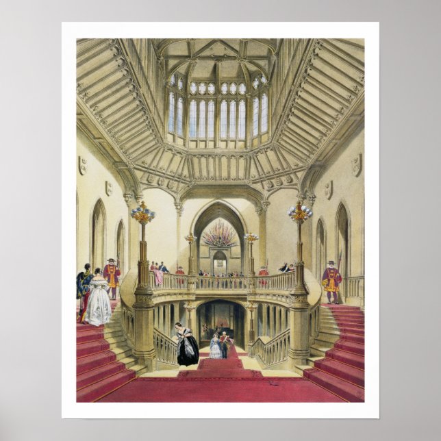 Poster Le Grand Escalier, le Château de Windsor, de "A Hi (Devant)