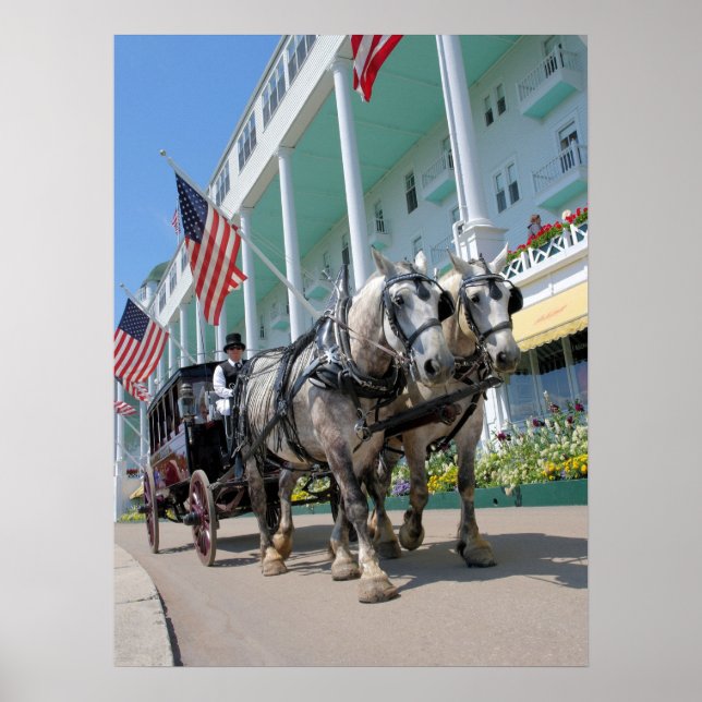Poster Le Grand Hôtel - Île Mackinac, Michigan (Devant)
