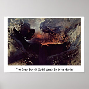Poster Le Grand Jour De La Colère De Dieu Par John Martin