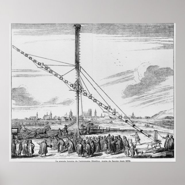 Poster Le grand télescope astronomique (Devant)