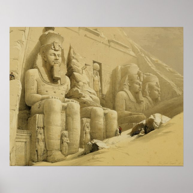 Poster Le Grand Temple d'Abu Simbel, Nubie, de "Egypt (Devant)