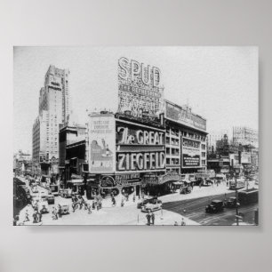 Poster Le Grand Ziegfeld Astor Theatre Broadway New York
