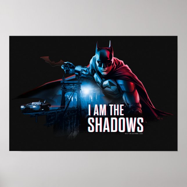 Poster Le Graphique De Caractères Batman - Je Suis Les Om (Devant)