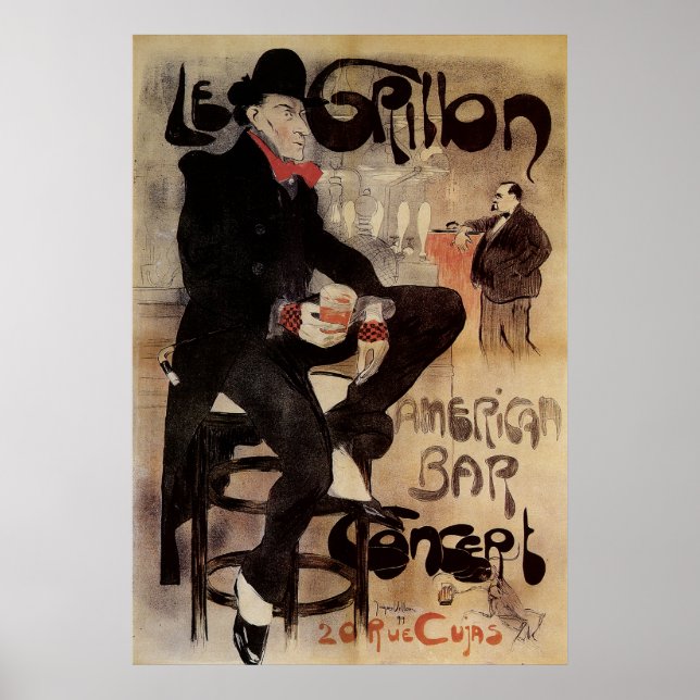 Poster Le Grillon - Art français (Devant)