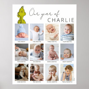Poster Le Grinch Collage photo de la première année du