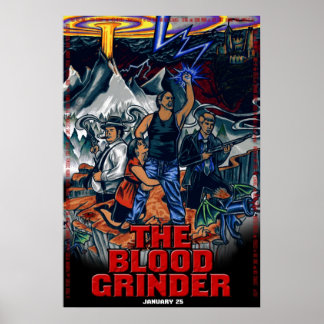 Poster Le Grinder de Sang - Une feuille théâtrale
