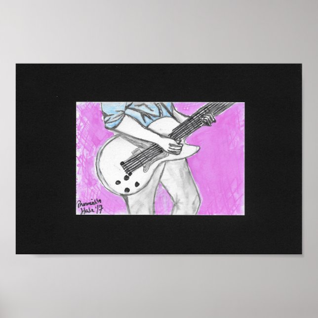 Poster le guitariste (Devant)