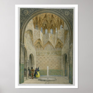 Poster Le Hall de l'Abencerrages, Alhambra, Granad