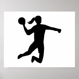 Poster Le handball des femmes