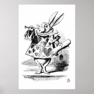 Poster Le Hearld - Lapin, Les Aventures d'Alice au Pays d