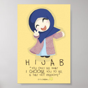 Poster Le hijab est la liberté