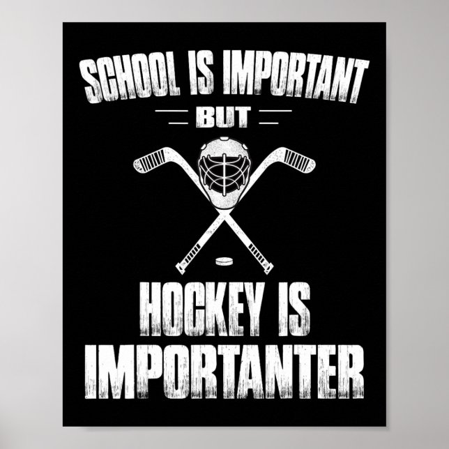 Poster Le hockey amusant est un cadeau important pour les (Devant)