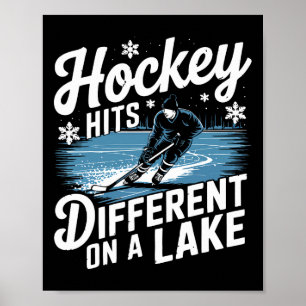 Poster Le hockey sur étang frappe différemment shinny