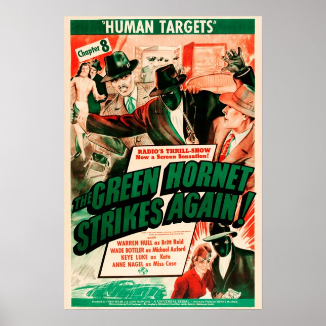 Poster LE HORNET VERT S'ÉLÈVE DE NOUVEAU ! Annonce cinéma (Devant)