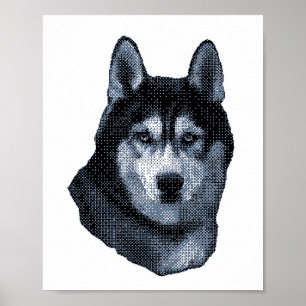 Poster Le Husky Est Mon Chien Favori, Le Husky Sibérien