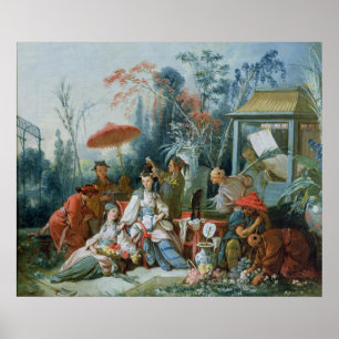 Poster Le jardin chinois, c.1742