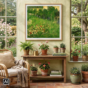 Poster Le jardin de Daubigny par Vincent van Gogh, Le Jar