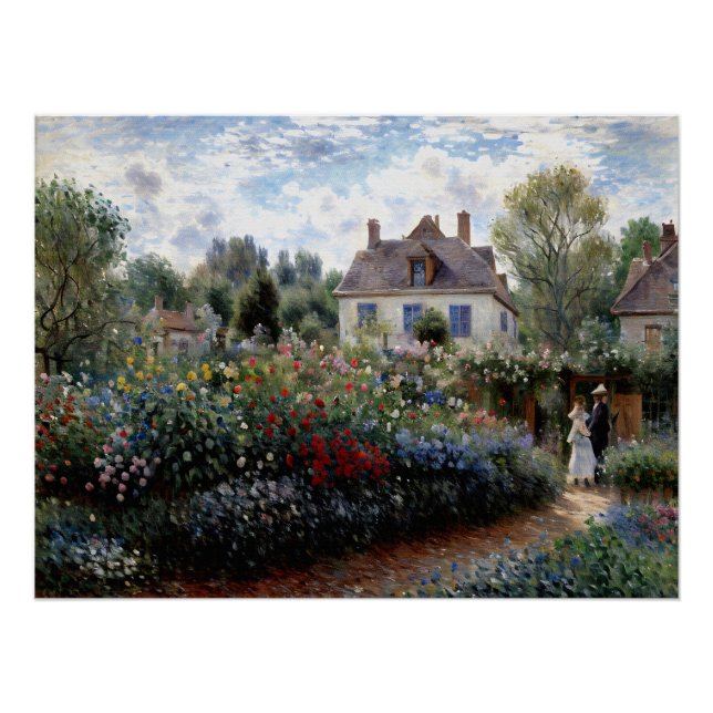 Poster Le jardin de l'artiste à Argenteuil (Devant)