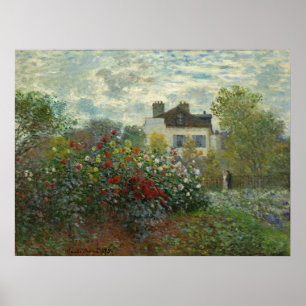 Poster Le jardin de l'artiste à Argenteuil Claude Monet