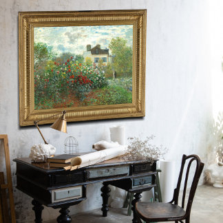 Poster Le jardin de l'artiste à Argenteuil par Claude Mon