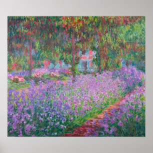 Poster Le jardin de l'artiste à Giverny de Claude Monet